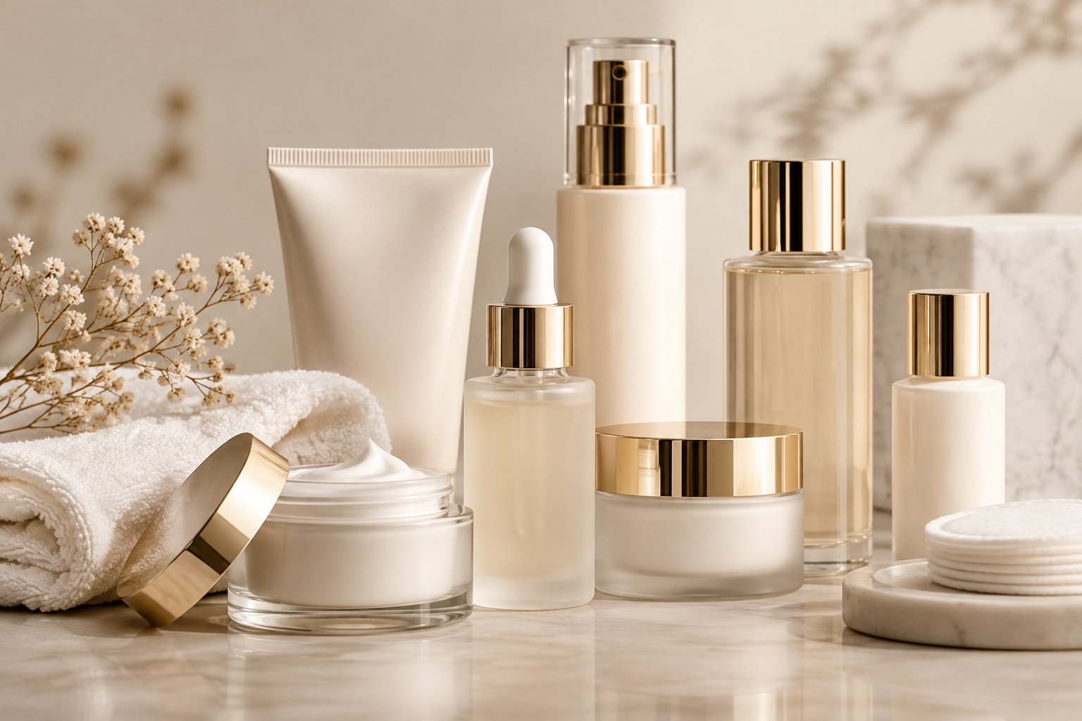 Skincare product range